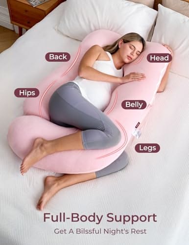 Premium U-Shaped Pregnancy Pillow for Better Sleep & Full Body Support