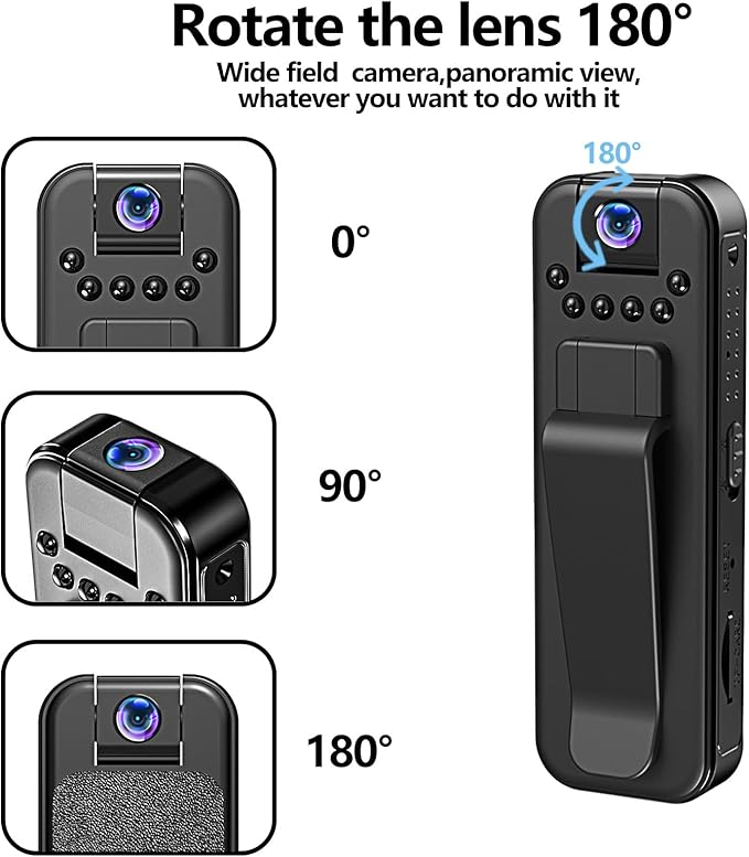 1080P Mini Body Camera for Home,Office,Security, Work Records