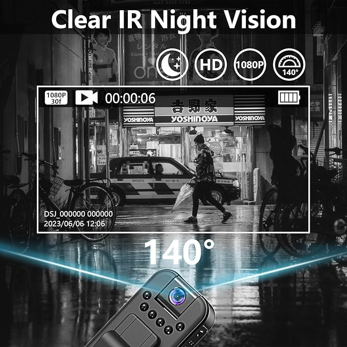1080P Mini Body Camera for Home,Office,Security, Work Records