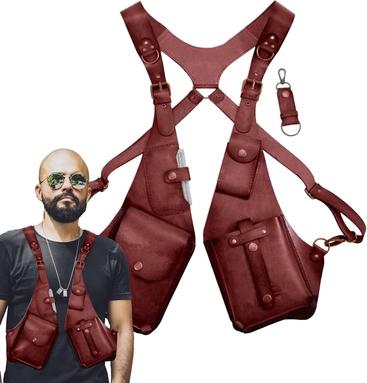 New Leather Anti-theft Harness