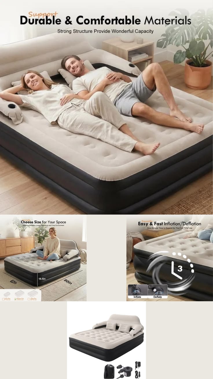 Foldable Self-Inflating Camping Air Mattress