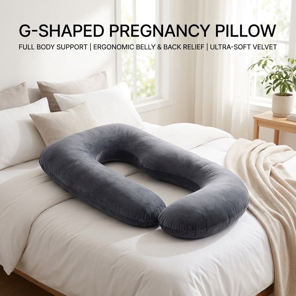Premium U-Shaped Pregnancy Pillow for Better Sleep & Full Body Support