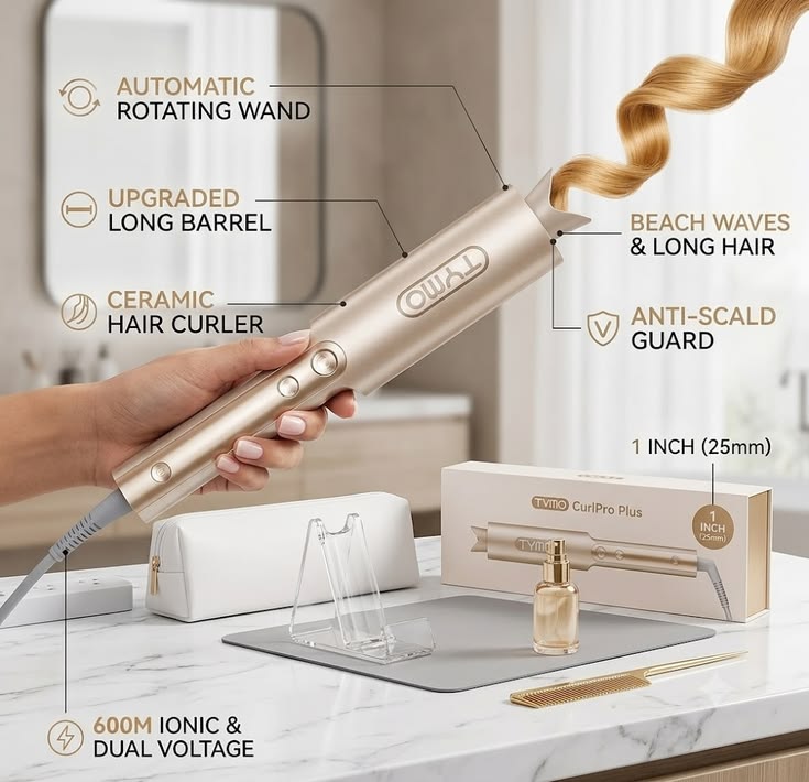 Auto Rotating Curling Iron Curler for Women