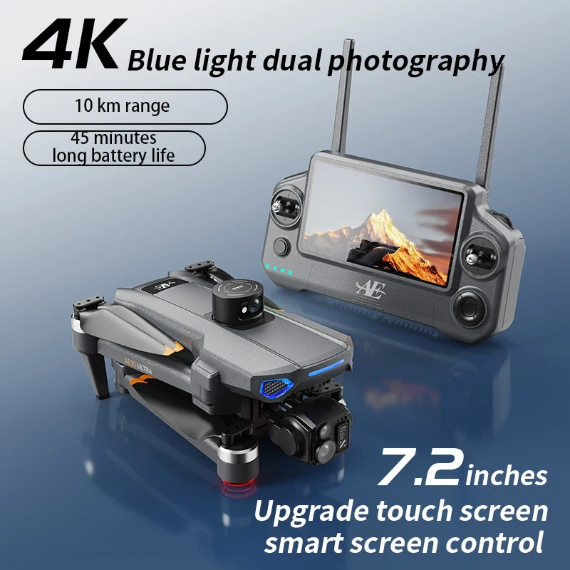 RC Drone + Obstacle Avoidance + HD Camera + Large Screen Remote