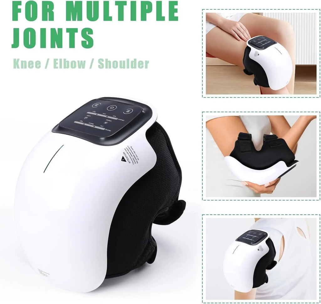 Smart Knee Massager with Infrared Heat, Vibration Therapy Wrap , Long Battery Life Durable for Joint Pain Relief