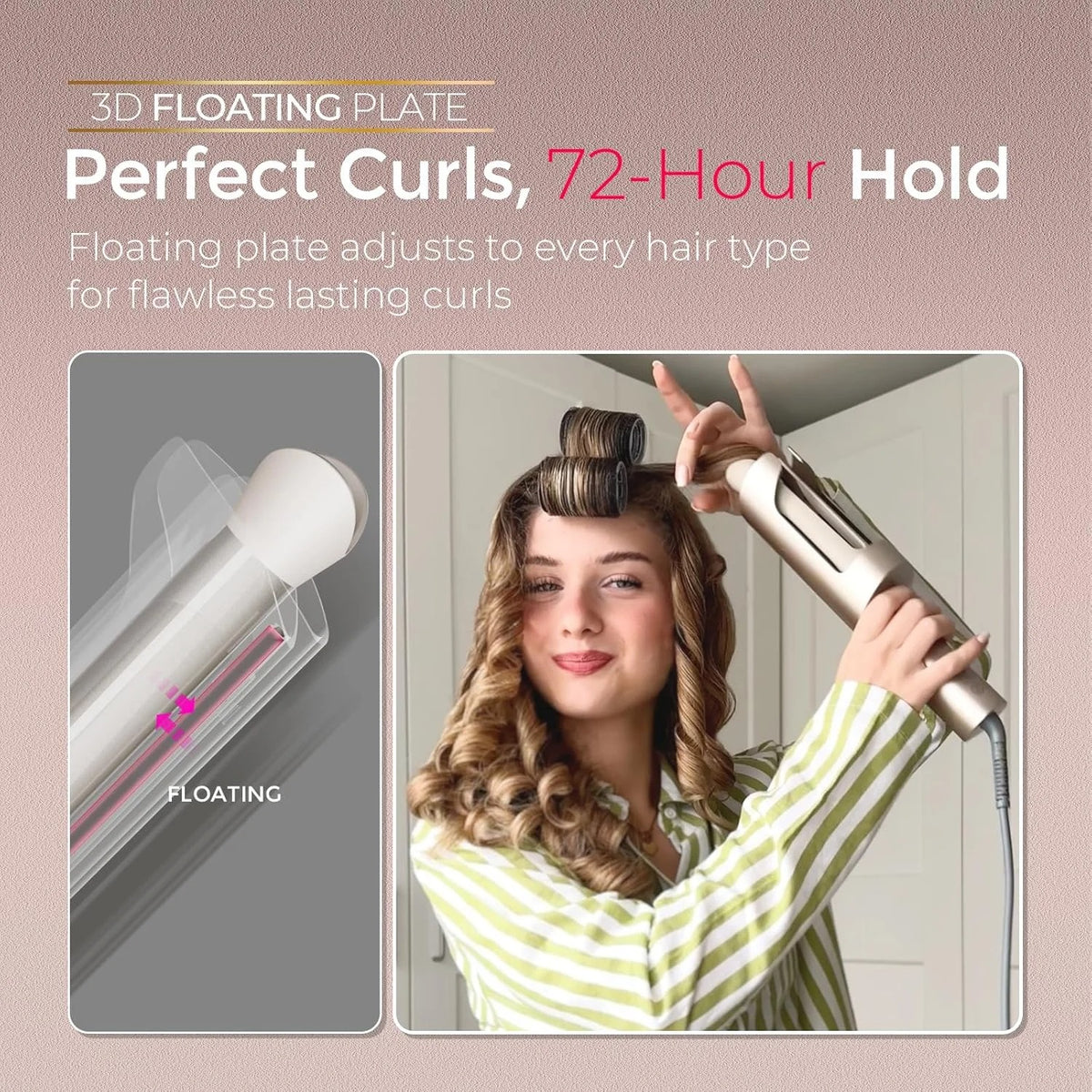 Auto Rotating Curling Iron Curler for Women