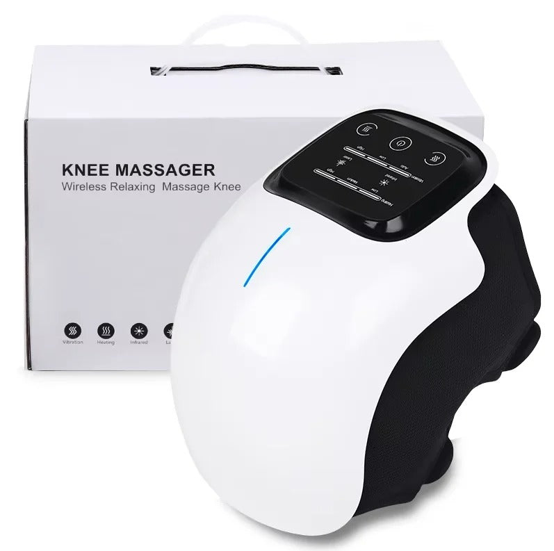 Smart Knee Massager with Infrared Heat, Vibration Therapy Wrap , Long Battery Life Durable for Joint Pain Relief